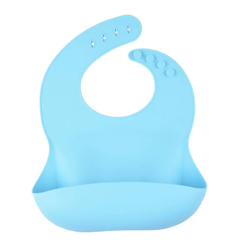 Babador de Silicone Impermeável para Bebês